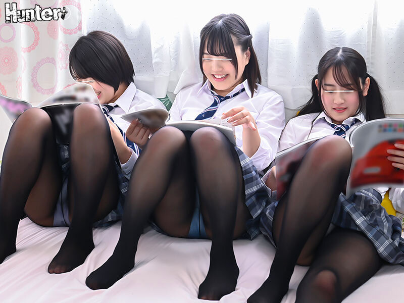 クラスメイトの黒パンスト×制服に大興奮！黒パンストコキフルコース！足・太もも・尻を全部使ってパンストコキしちゃう！││ハイビジョン│huntc00154